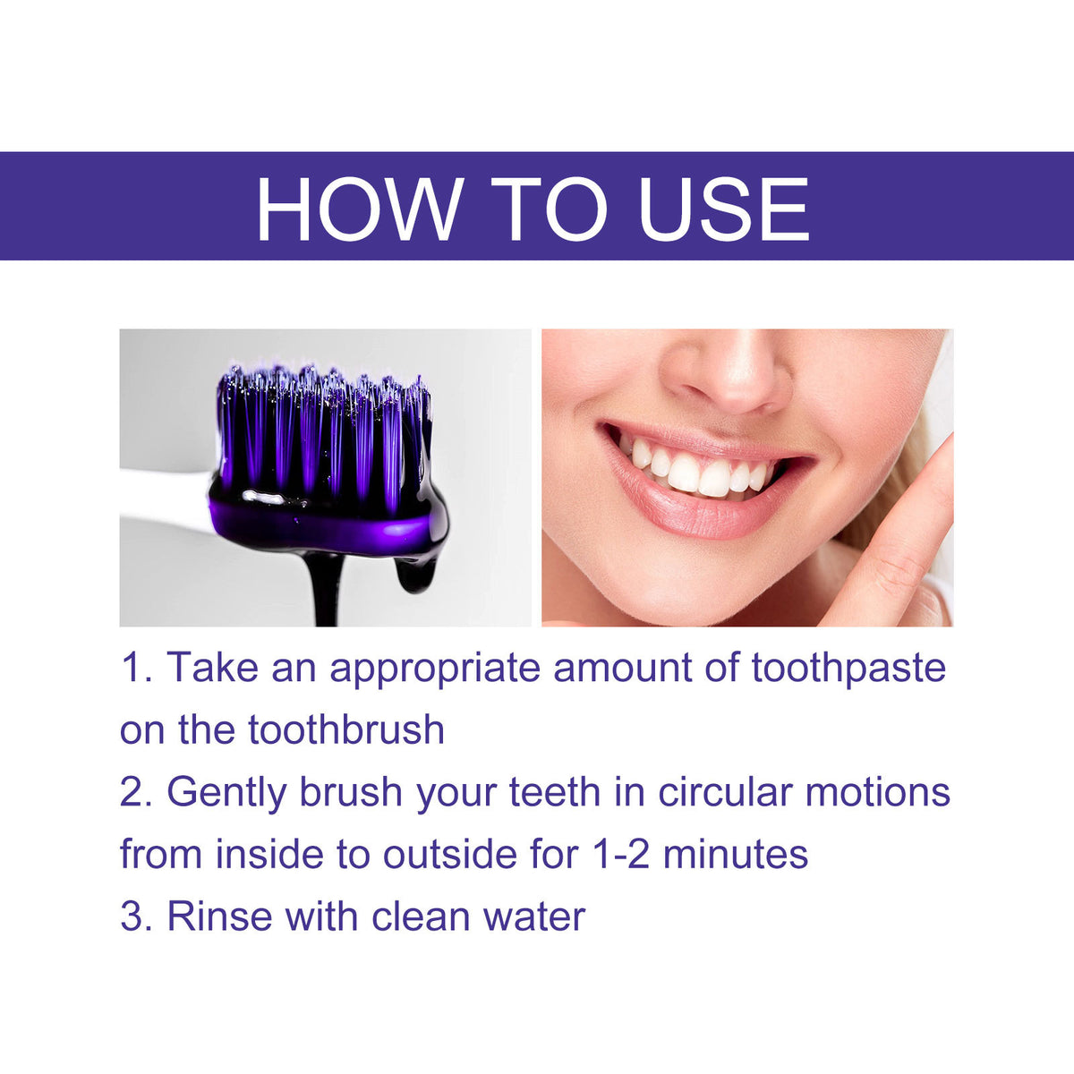 Purple Whitening Toothpaste for Brighter-Looking Teeth