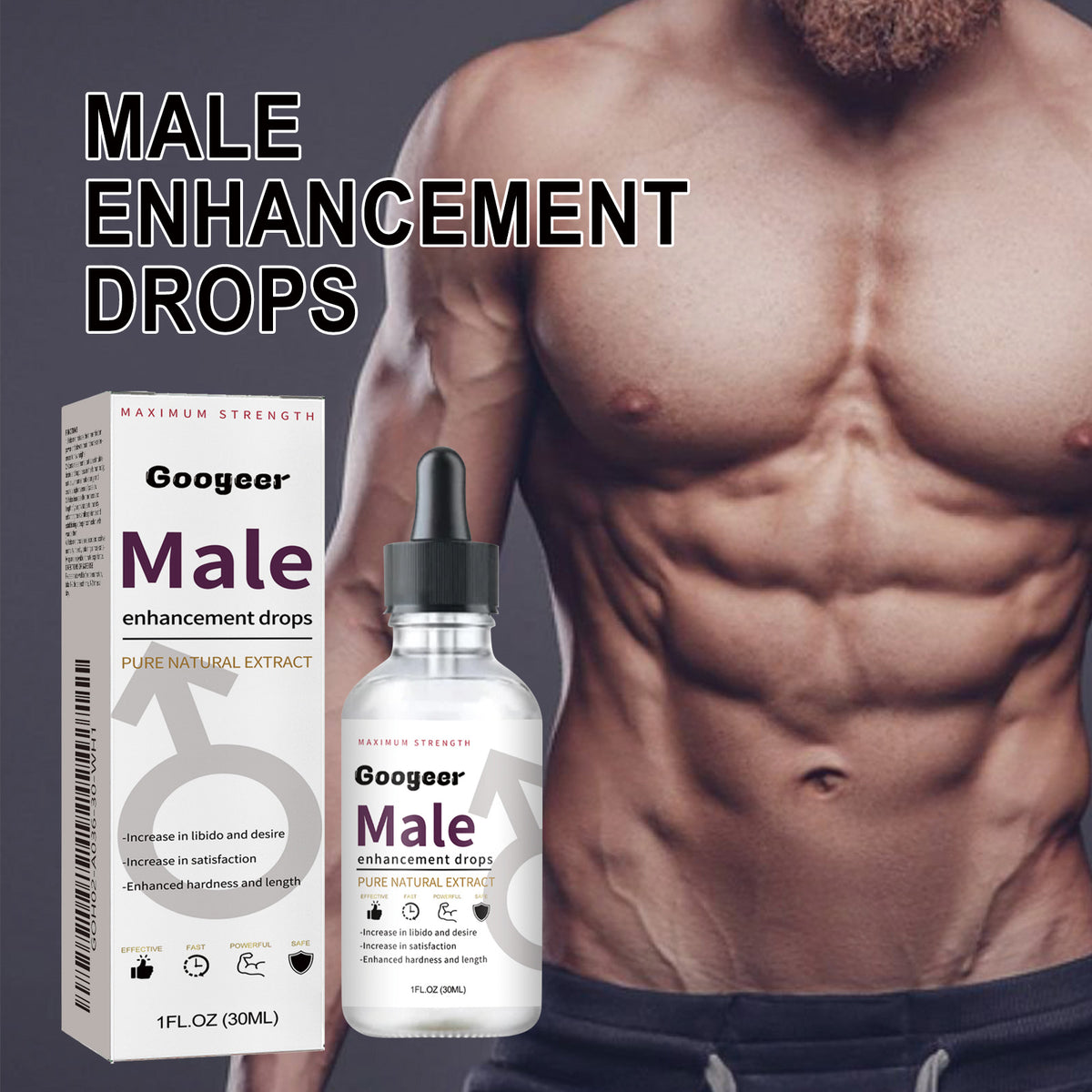Discreet Male Oral Drops for Daily Care