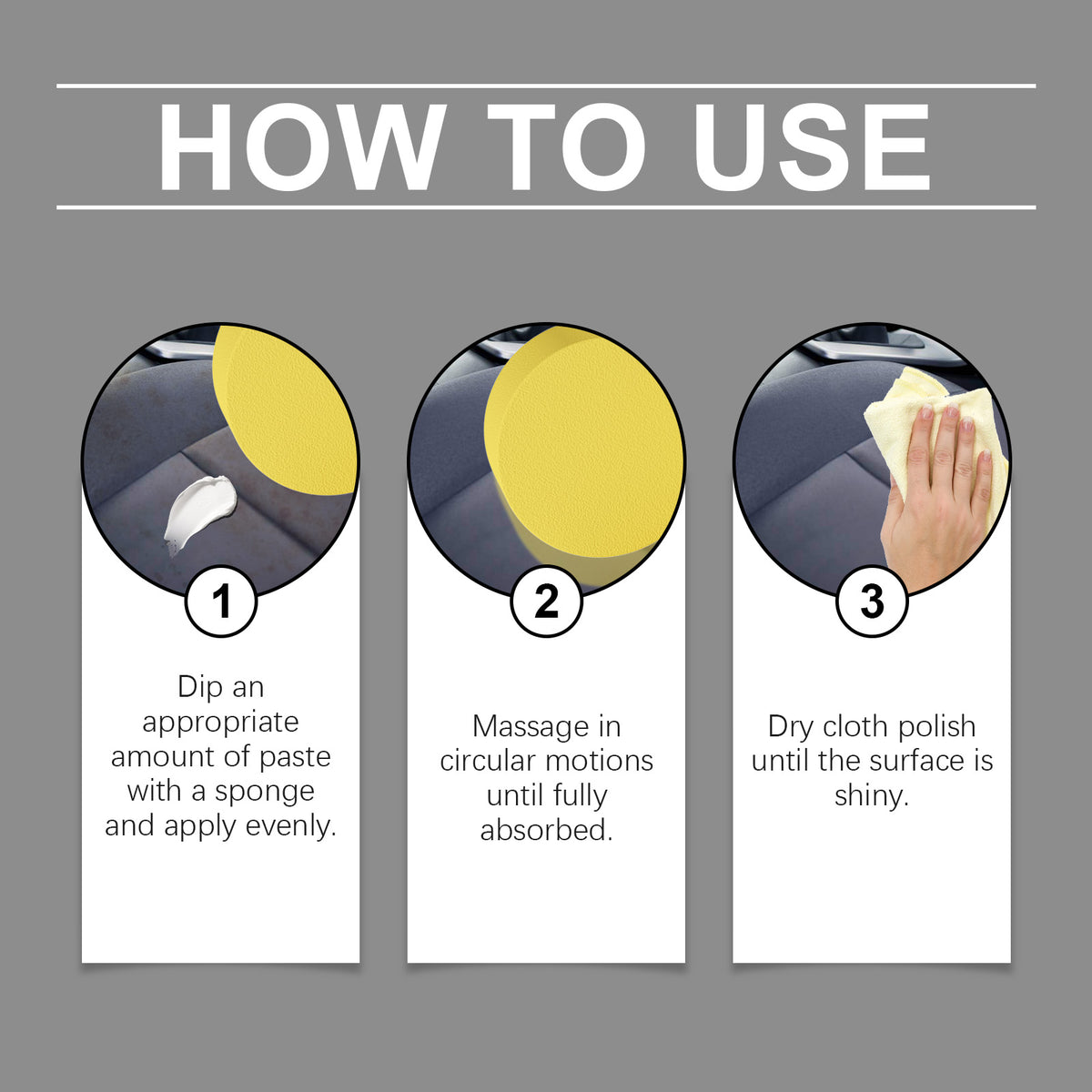 Car Leather Cleaner & Conditioner | Homonth Care Cream
