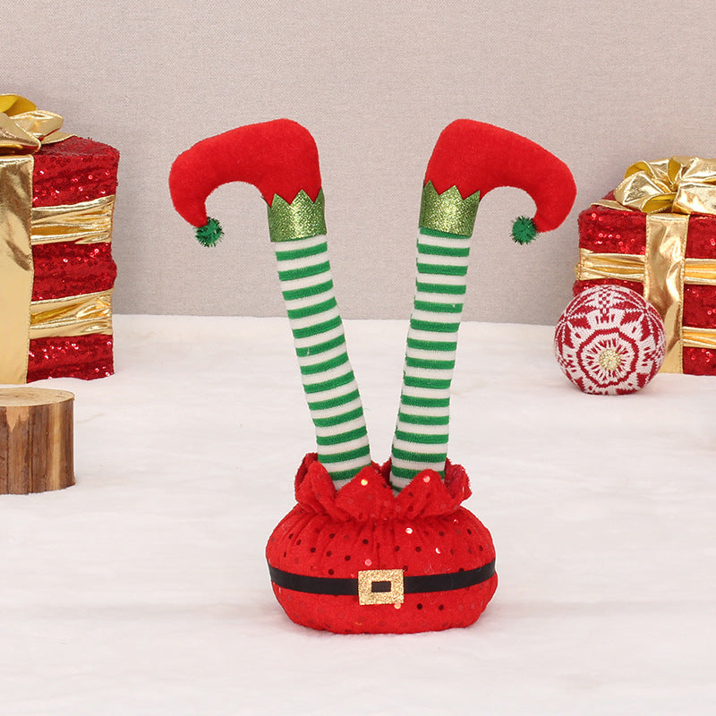 Christmas Elf Legs Decoration for Playful Holiday Cheer