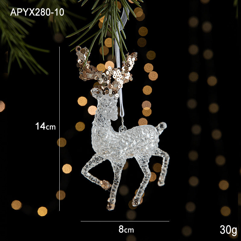 Acrylic Christmas Ornaments for Sparkling Tree Decor