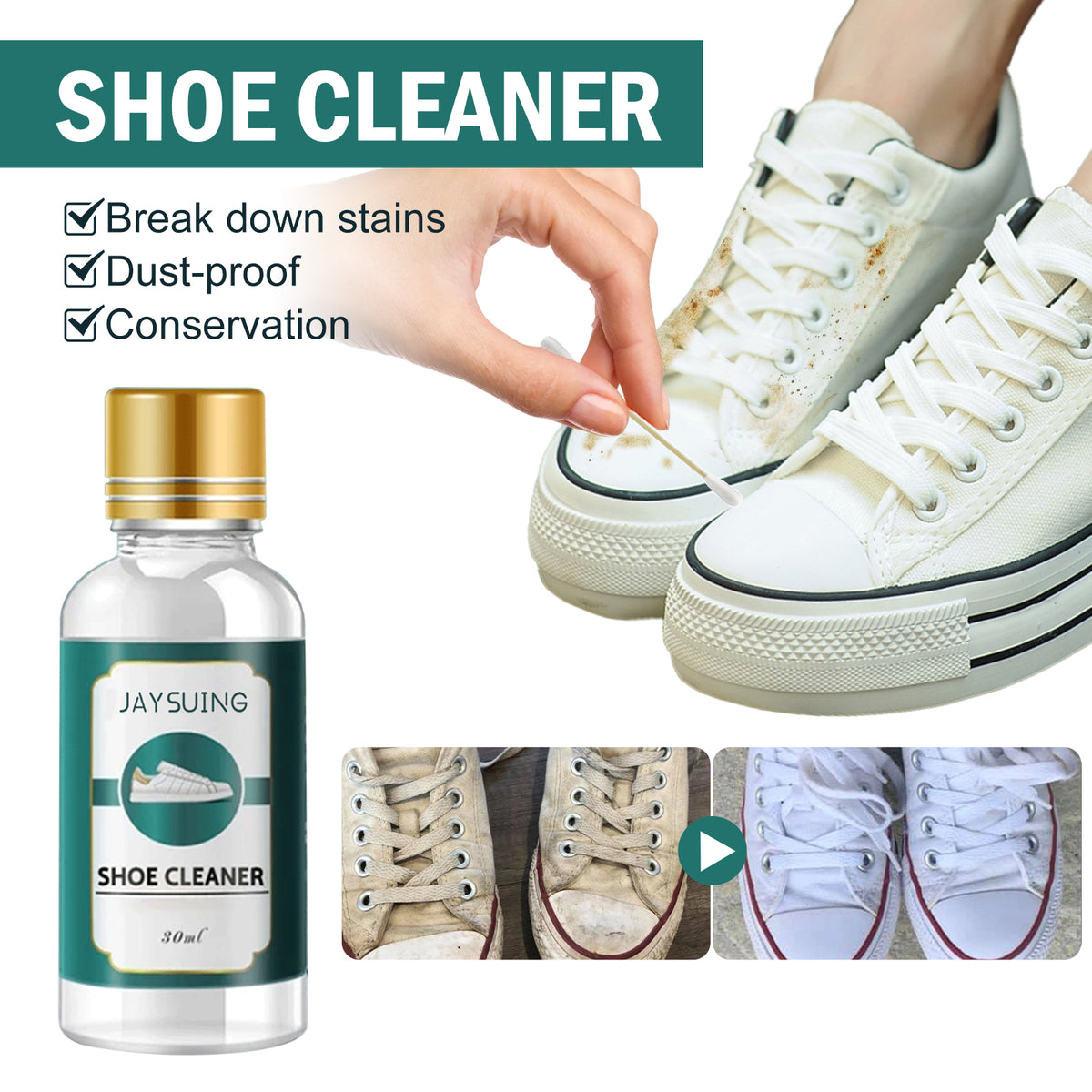 Shoe Cleaner for White Sneakers | Stain & Dust Care