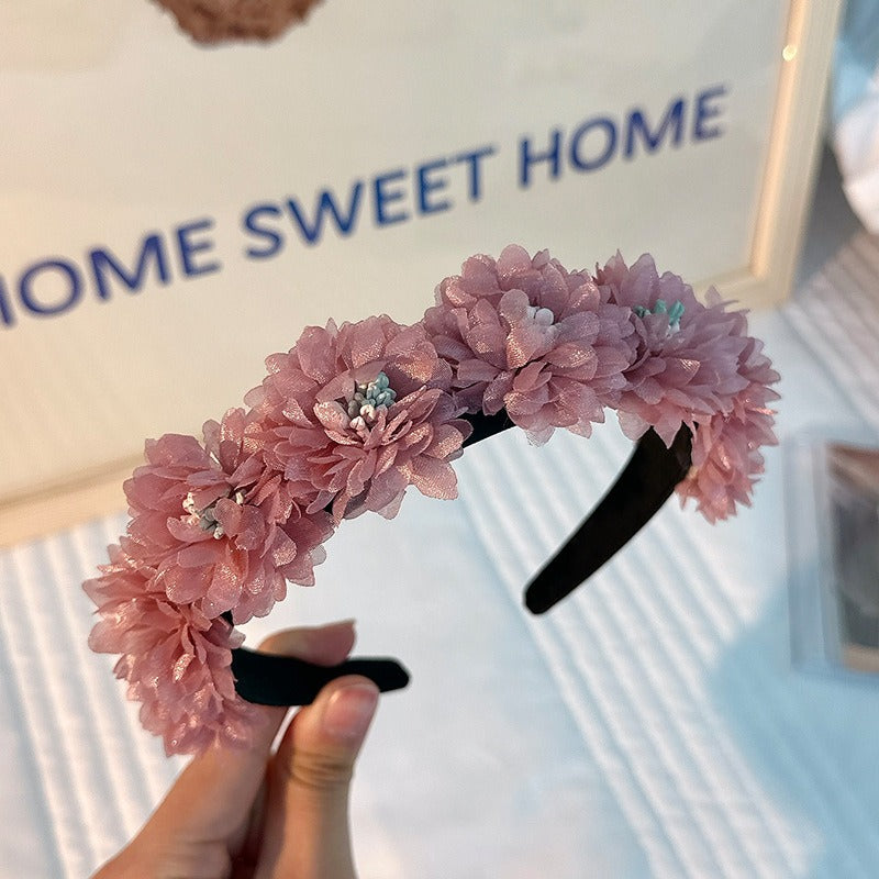 Floral Headband Hair Hoop for Romantic Statement Style