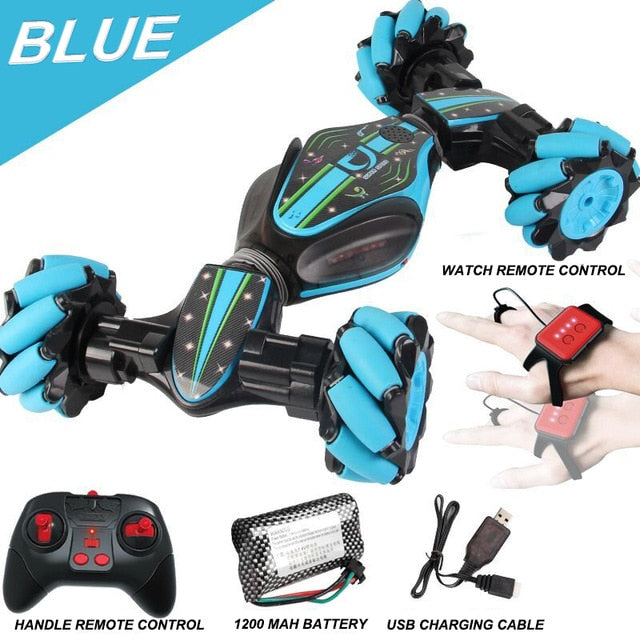 Gesture-Controlled Stunt RC Car for Off-Road Play