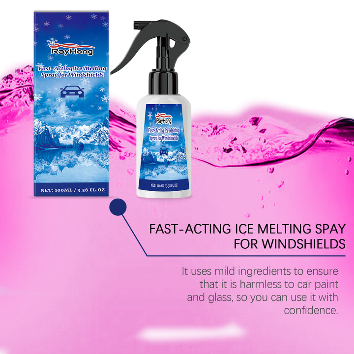 Windshield De-Icer Spray for Fast Winter Ice Removal