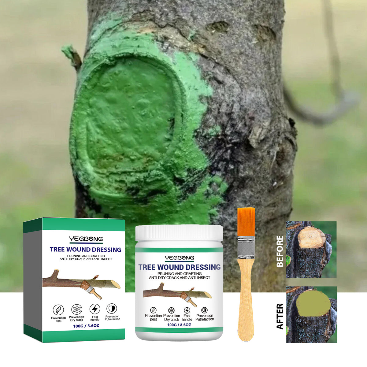 Tree Wound Dressing for Pruning, Grafting & Healing