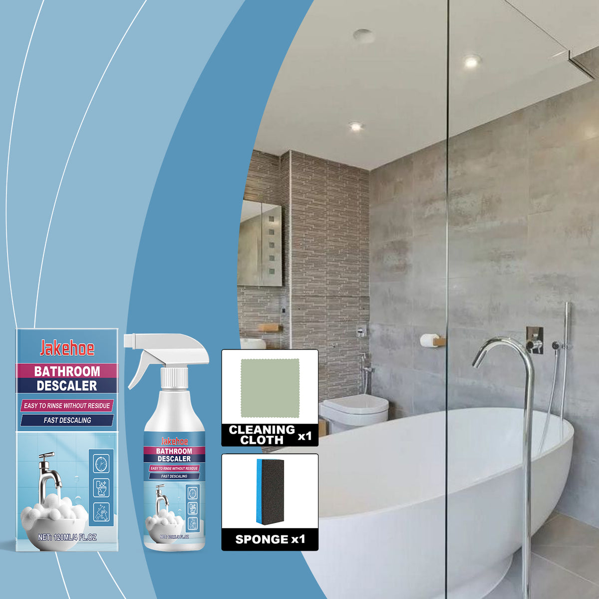 Bathroom Descaler Spray for Fast, Residue-Free Cleaning
