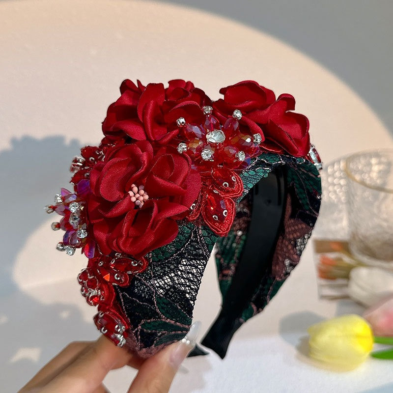Handmade Floral Headband for Statement Occasion Style