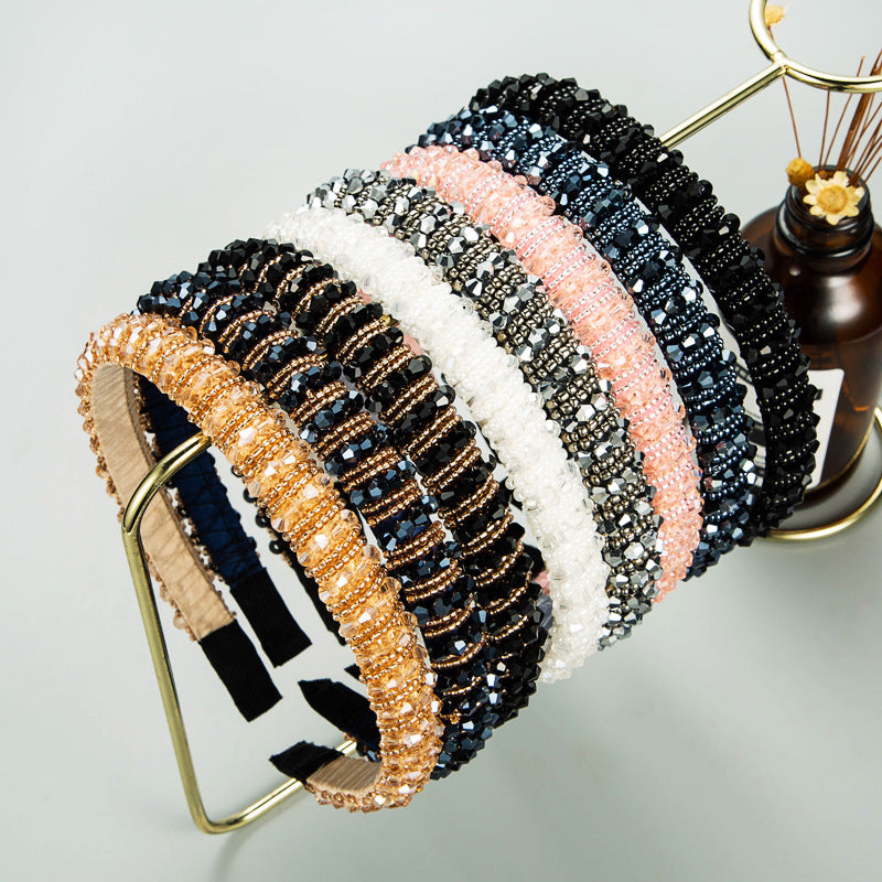 Crystal Hair Band for Face Washing & Elegant Styling