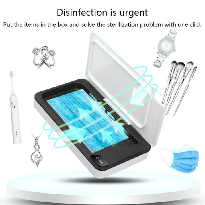 UV Phone Sanitizer & Wireless Charger — 99.99% Sterilization