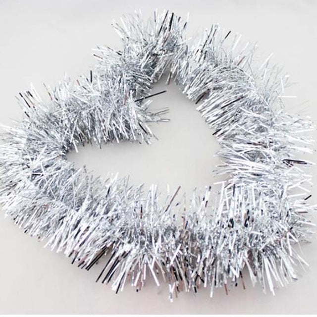 2M Colorful Tinsel Garland for Festive Decorating