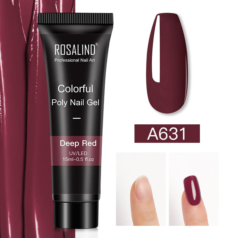 Glitter Poly Nail Gel Extensions for Salon-Style Sparkle