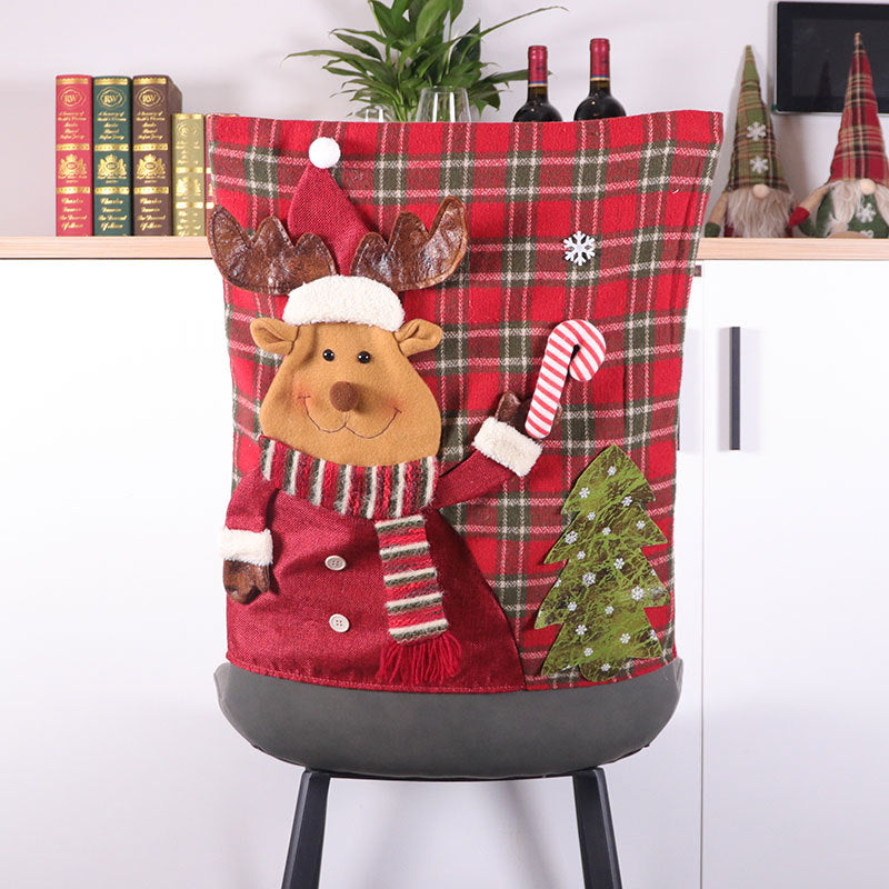 Christmas Chair Backrest Cover for Festive Holiday Seating
