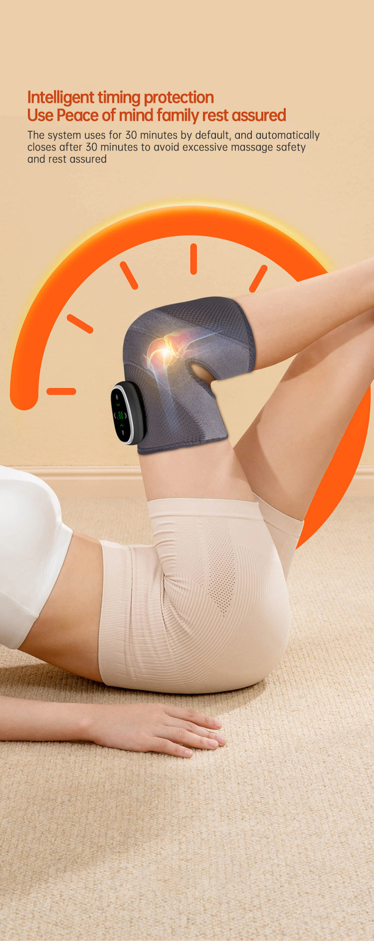 Heated Knee Brace Wrap — Far-Infrared Pain Relief