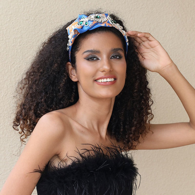 Handmade Jeweled Hair Hoop for Polished Occasion Style