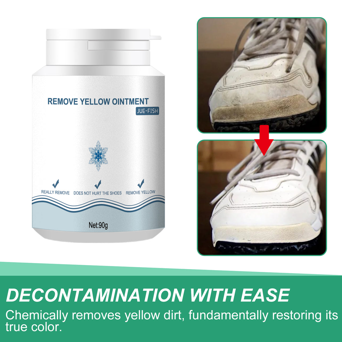 Shoe Stain Removal Gel for Yellowed White Sneakers