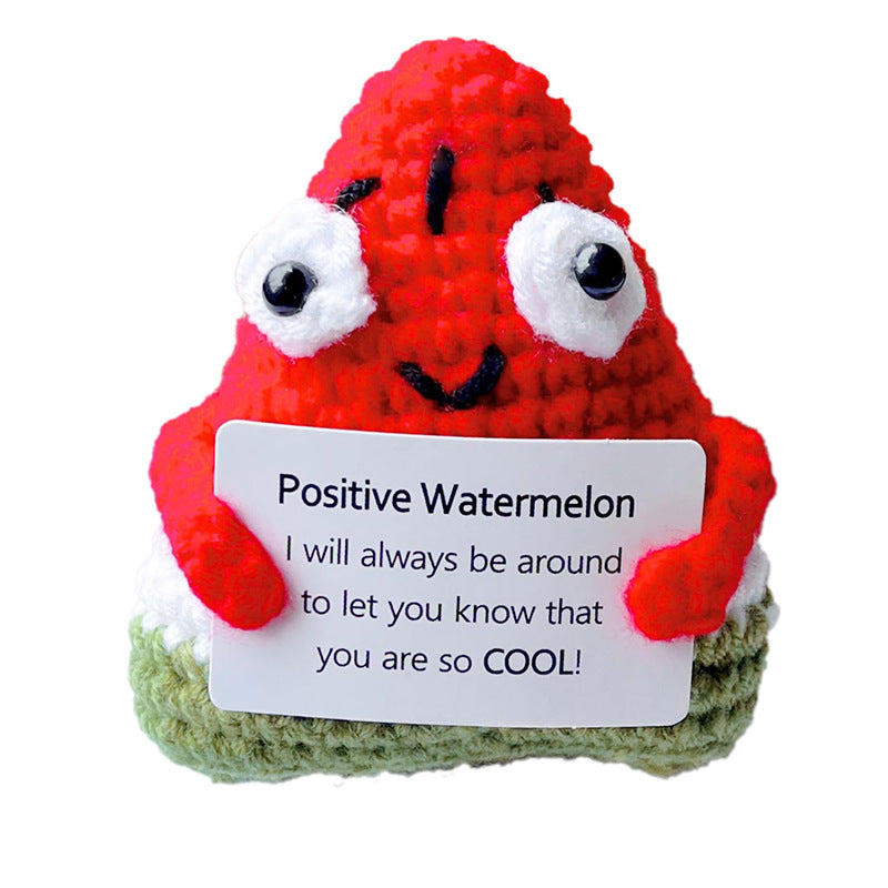 Handmade Knitted Gift Doll With Heartfelt Message