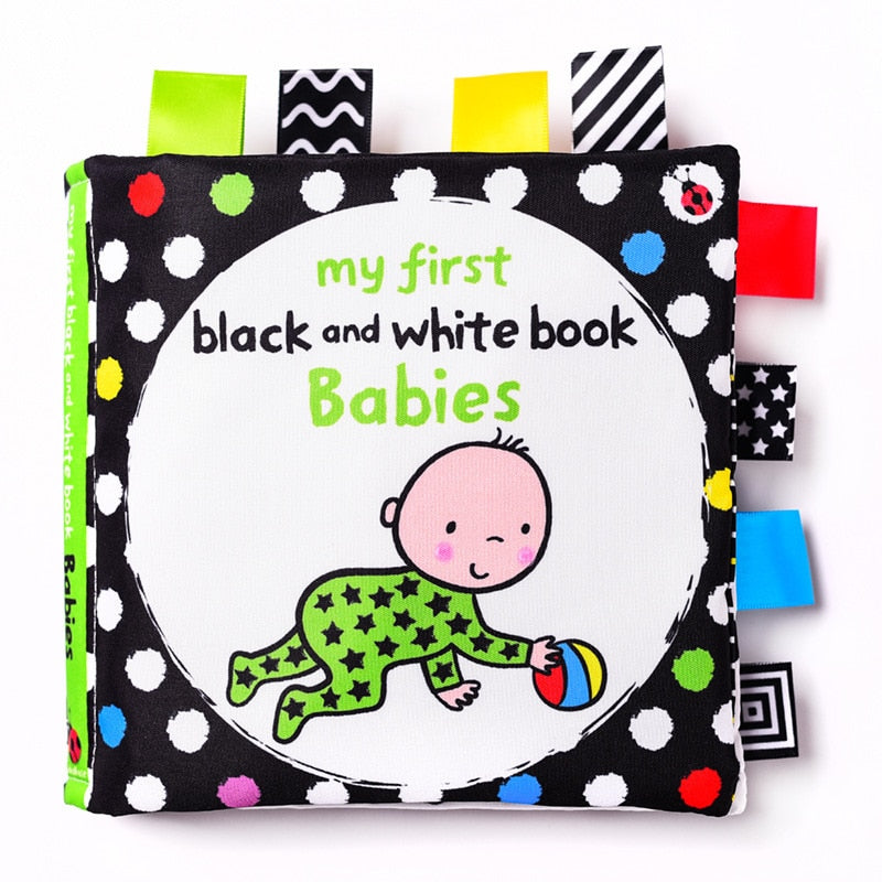 Baby Cloth Book for High-Contrast Sensory Discovery