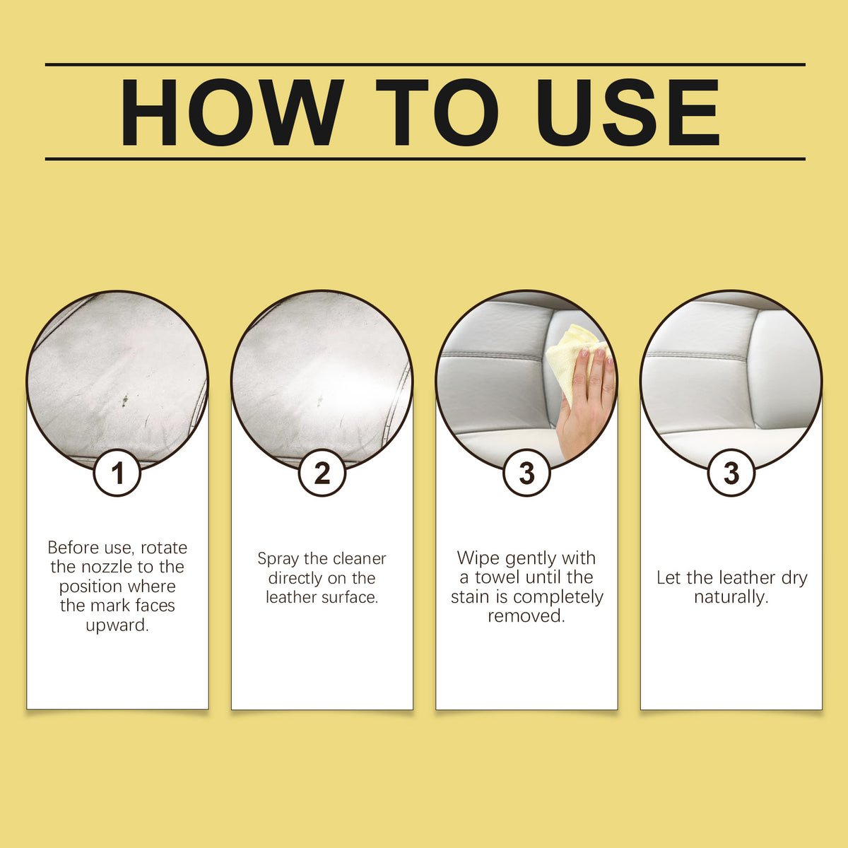 Leather Cleaner Spray for Stains & Leather Furniture