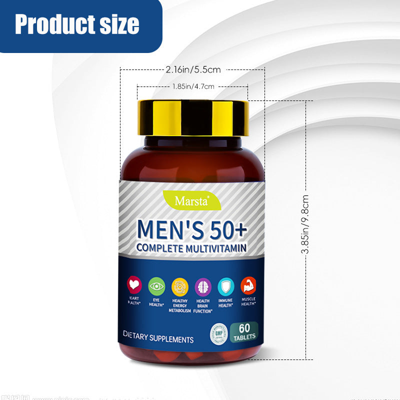 Multivitamin for Men 50+ — Heart, Brain & Energy Support