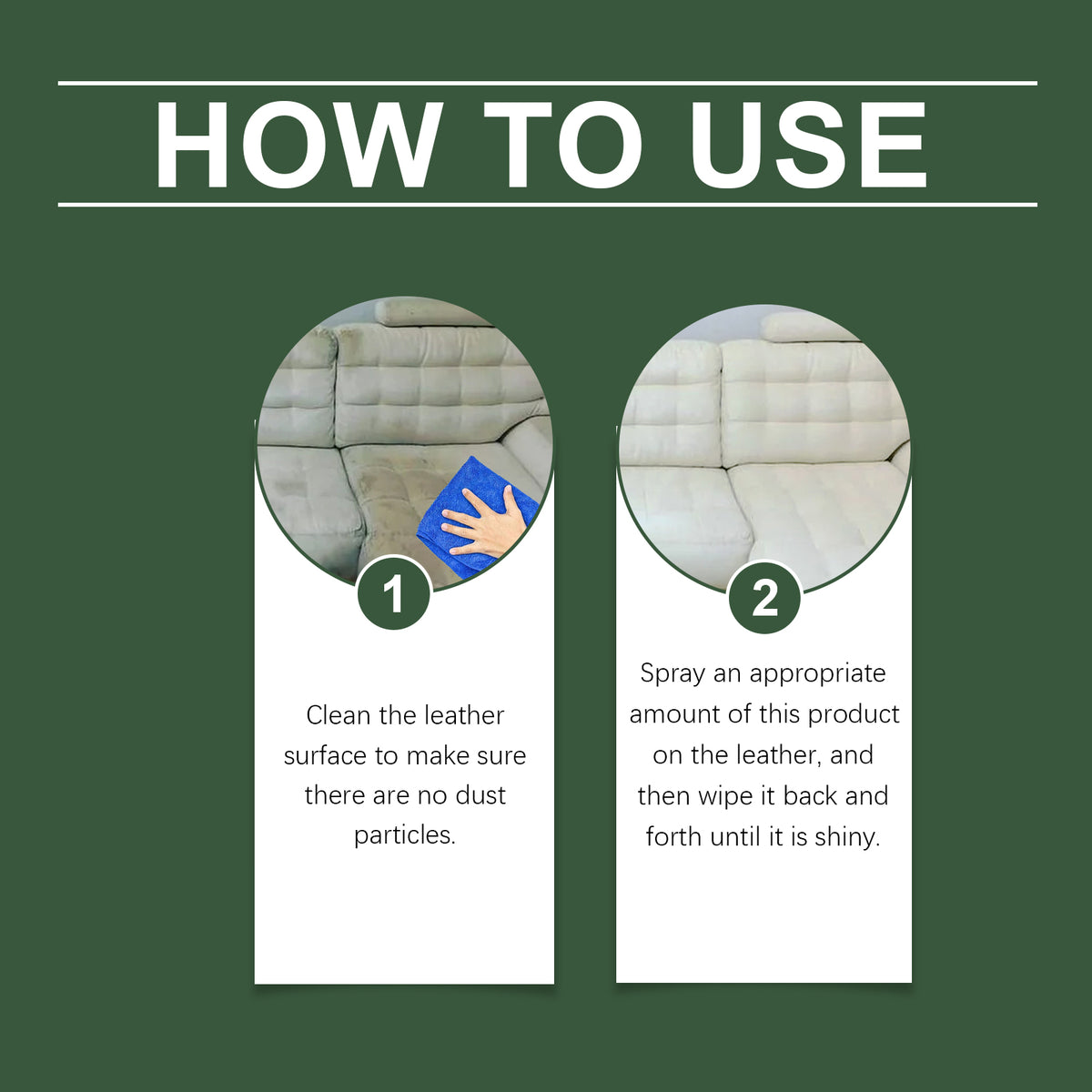 Leather Cleaner Spray for Sofas, Seats, Bags & Shoes