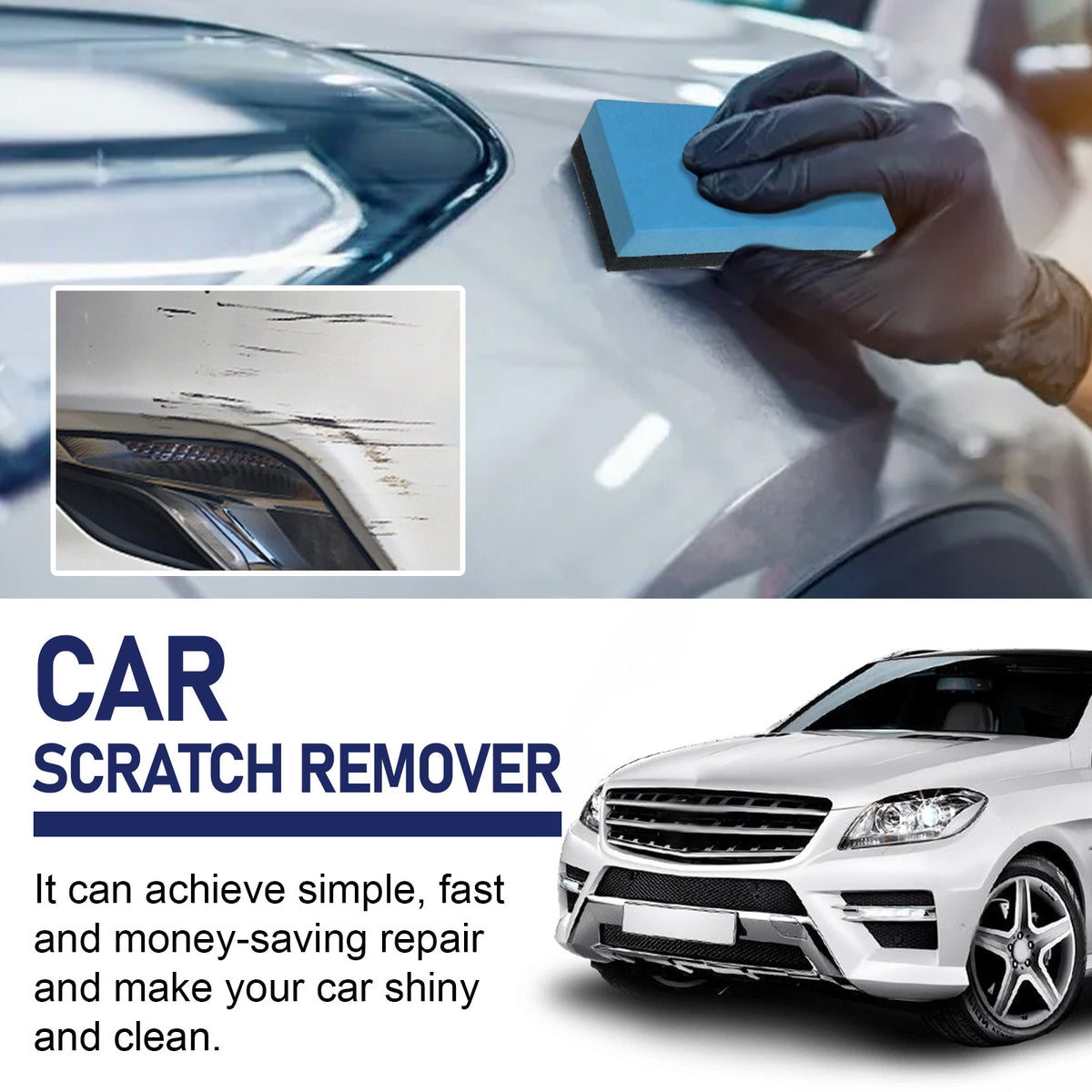 Car Scratch Remover for Mild Paint Scuffs & Marks