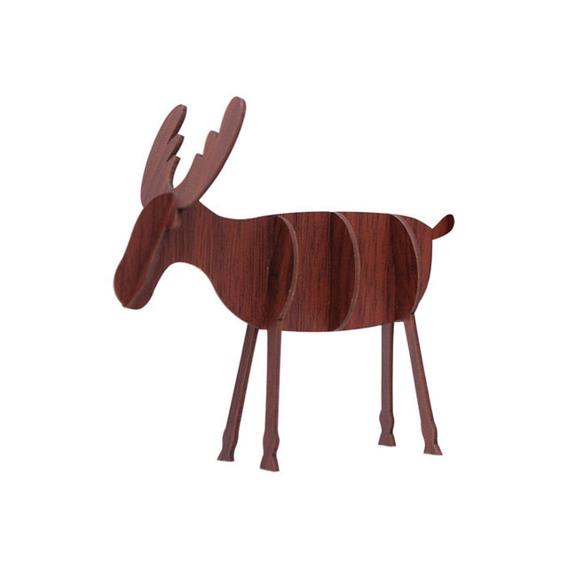 DIY Wooden Elk Ornaments for Rustic Christmas Decor