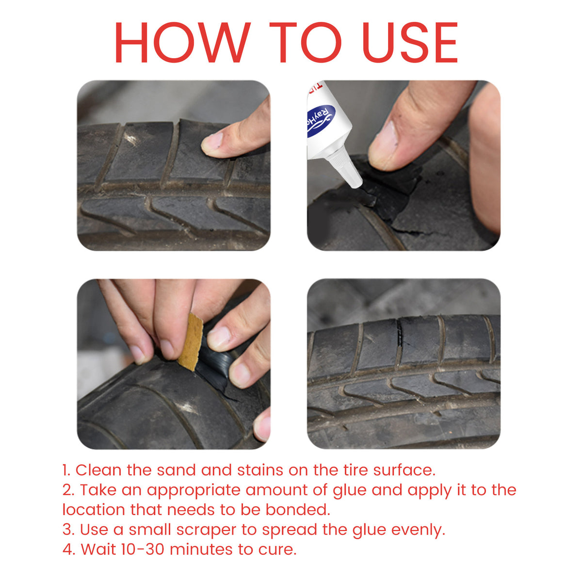 Tire Repair Glue 50ml | Waterproof Rubber Repair