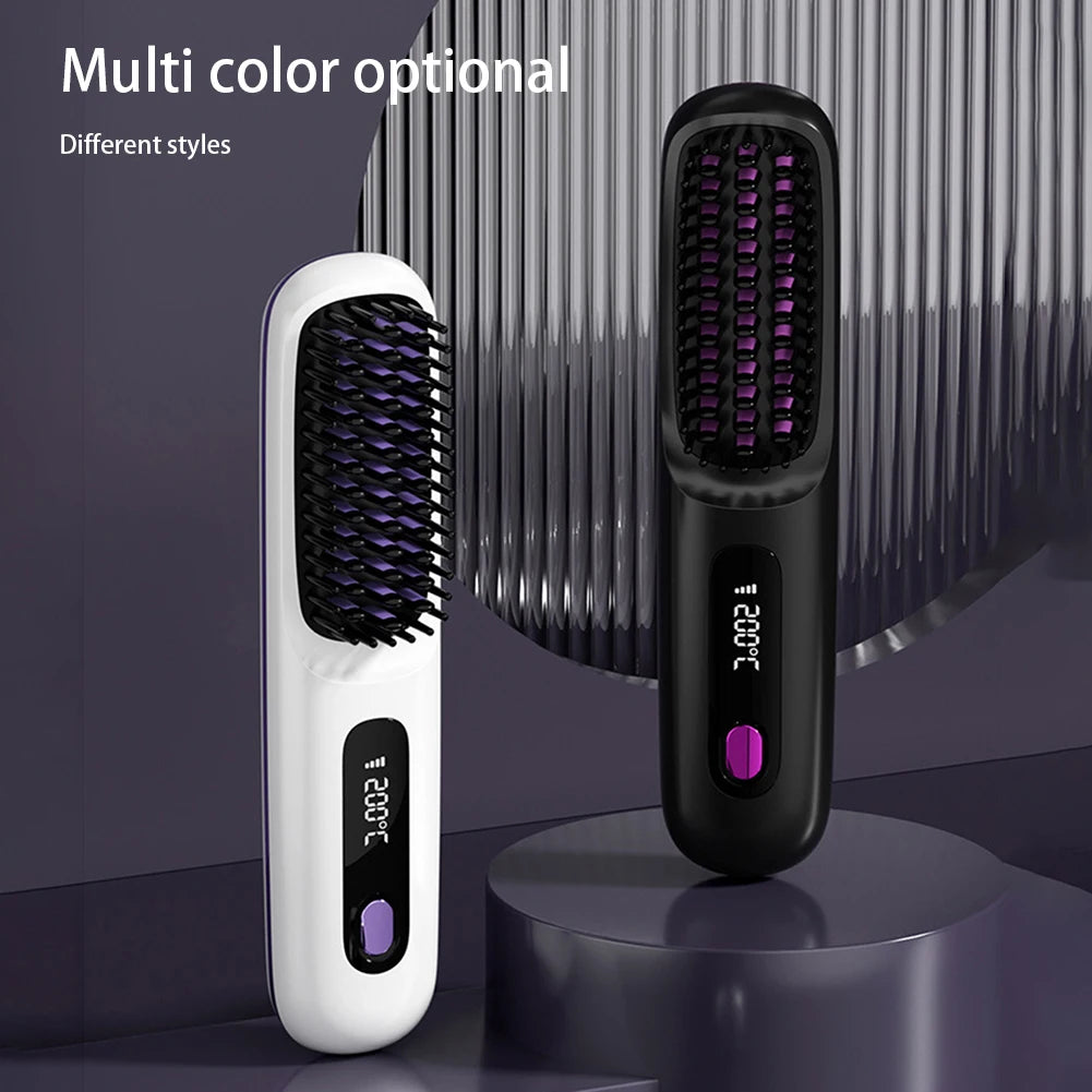 Hair Straightening Comb for Smooth, Frizz-Free Style