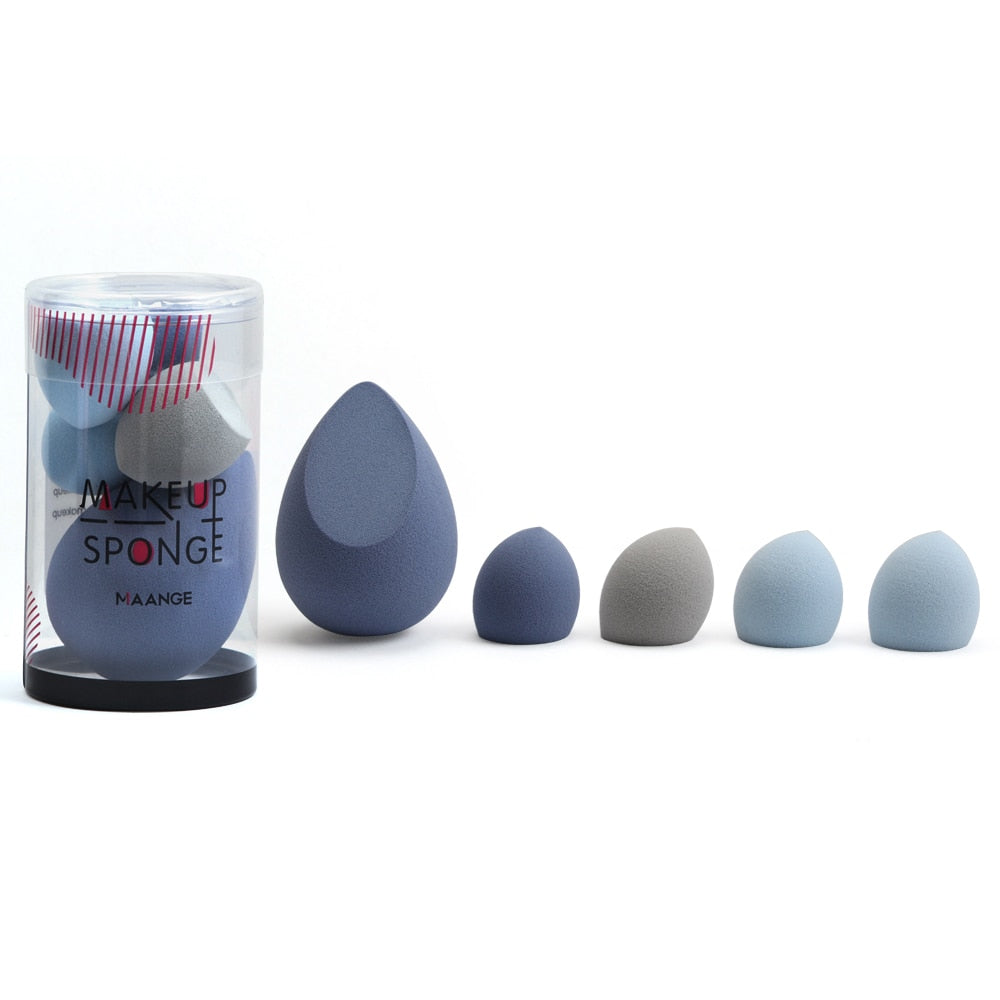 Makeup Sponge Set — Flawless Blending in 5 Sizes, 3 Colors