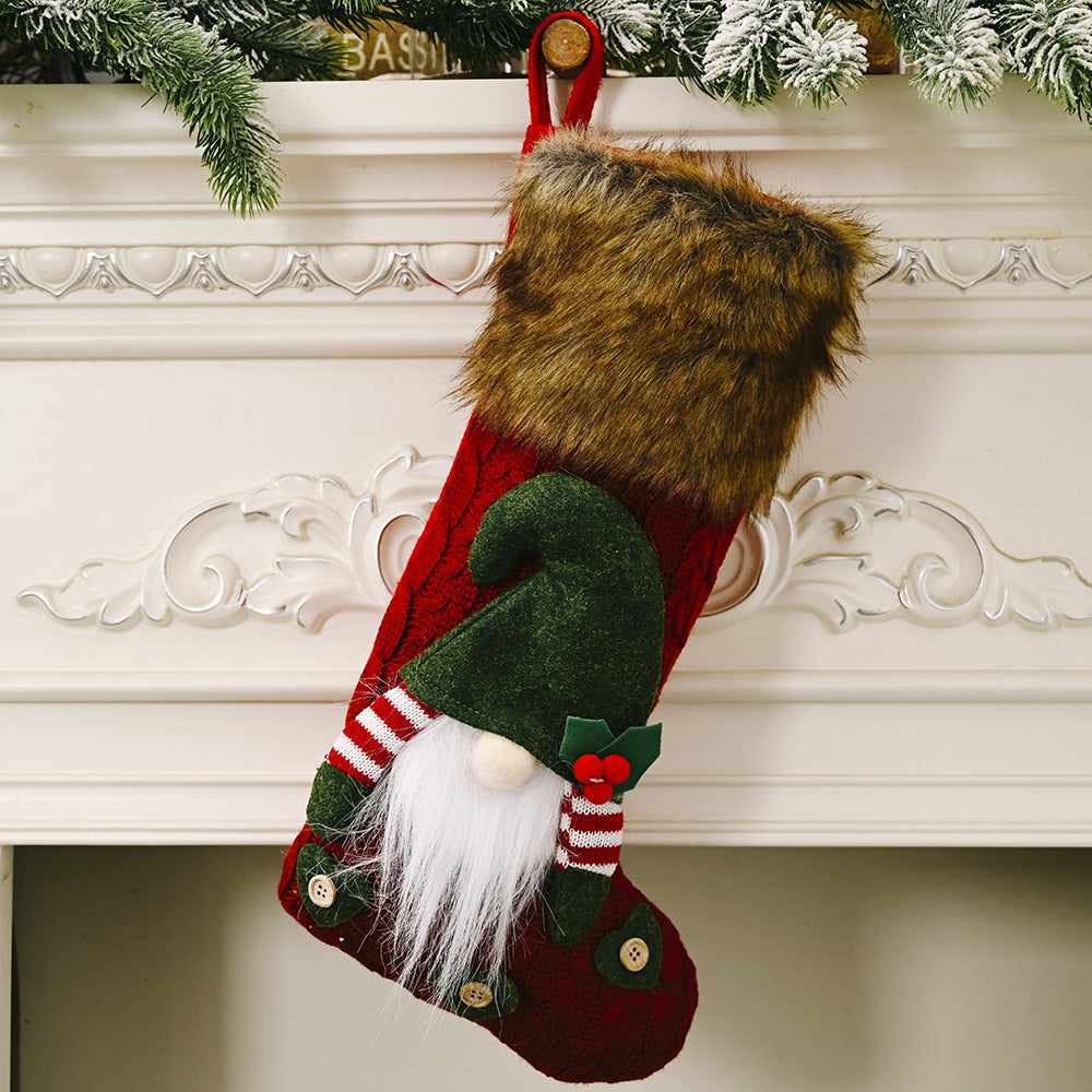 Gnome Christmas Stockings for a Cozy Holiday Mantel