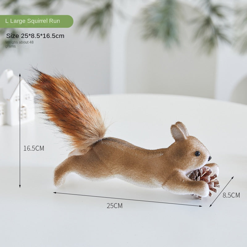 Christmas Squirrel Ornaments for Woodland Tree Character