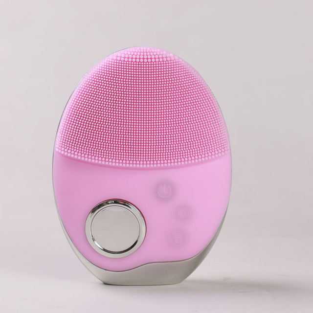 Silicone Facial Cleanser With Phototherapy Light
