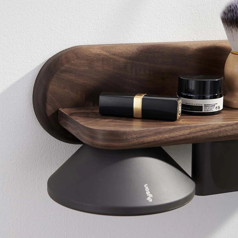 Walnut Wall Mount Hair Dryer Holder for Dyson Supersonic