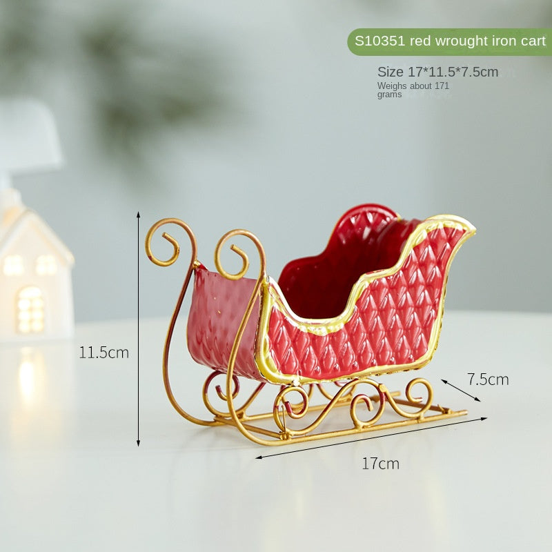 Christmas Sleigh Decor for Festive Tabletop Displays