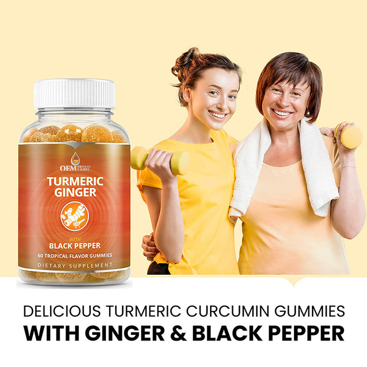 Turmeric Curcumin Gummies with Ginger & Black Pepper