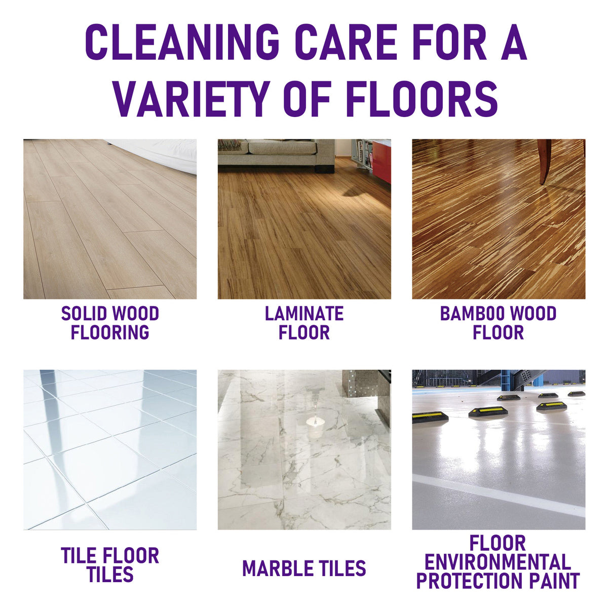 Multi-Purpose Floor Cleaner With Fresh Lavender Scent