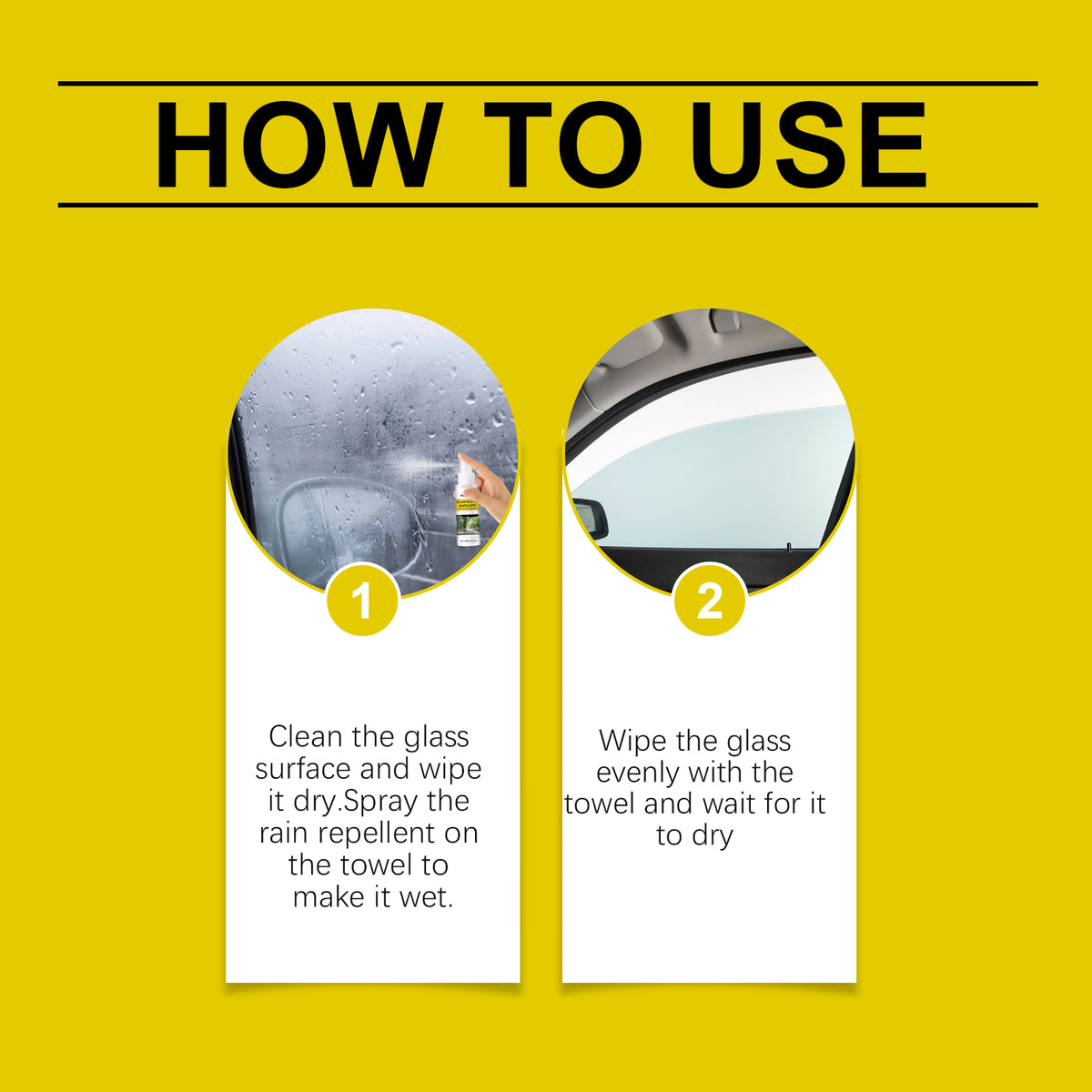 Car Glass Rain Repellent Spray for Clearer Driving Vision
