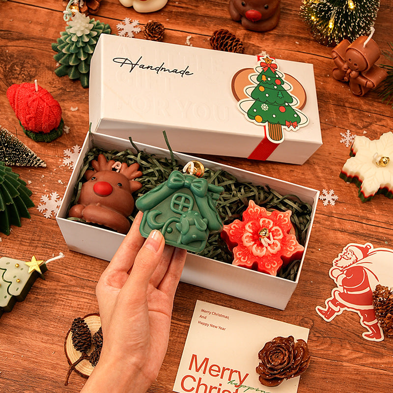 Handmade Christmas Candle Gift Set for Cozy Holiday Decor