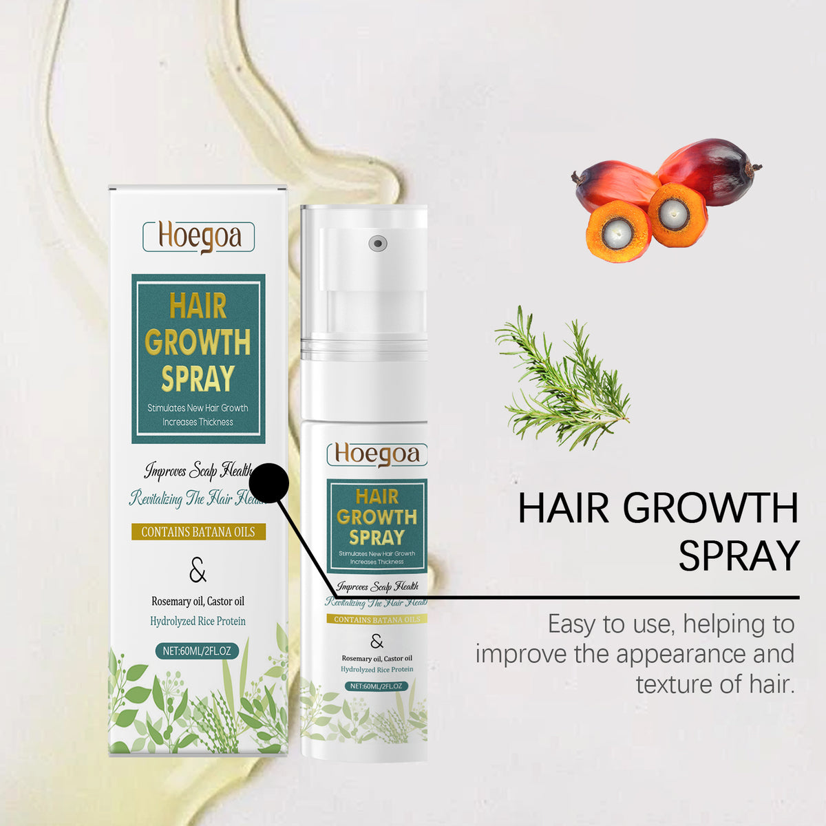 Hair Growth Spray for Nourished, Fuller-Looking Hair