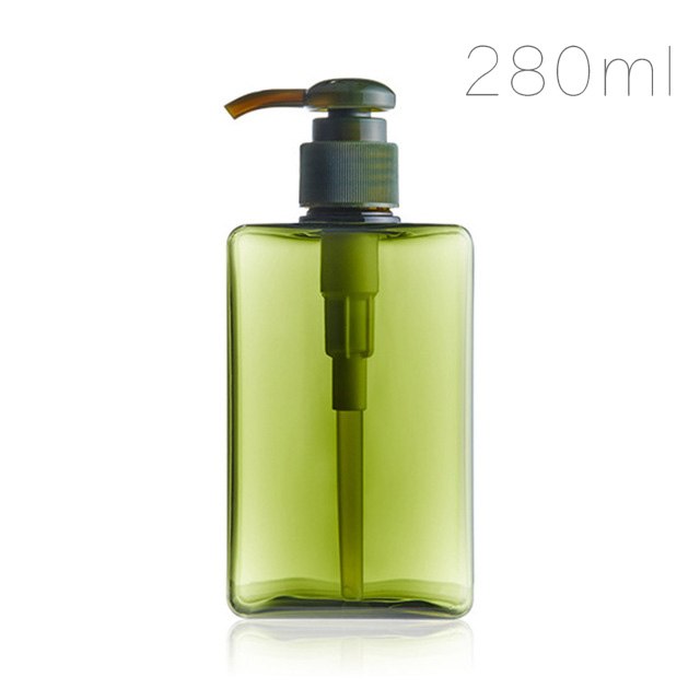 Refillable Square Lotion Pump Bottle for Bathroom Storage