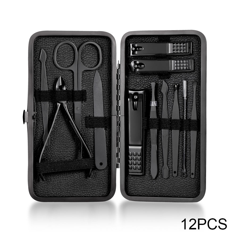 18-Piece Stainless Steel Nail Kit — Manicure & Pedicure Set