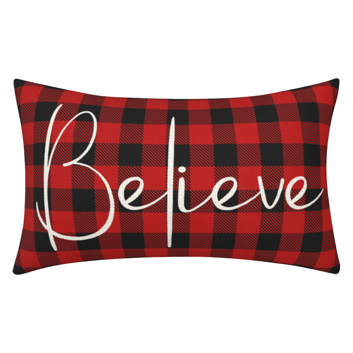 Christmas Pillow Covers Set: Red Merry Christmas Decor