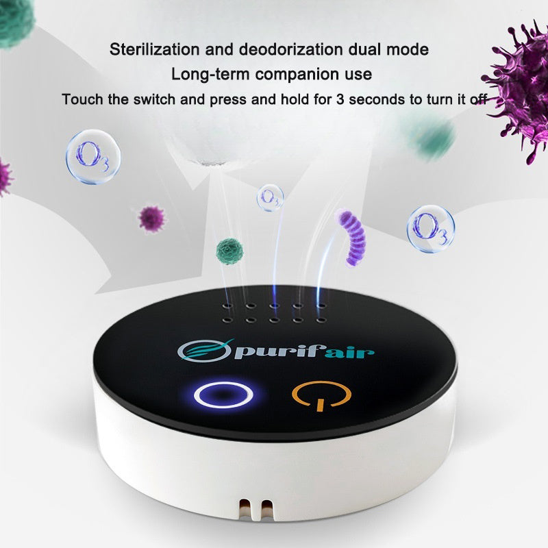 Compact USB Ozone Air Purifier for Room Odor Removal