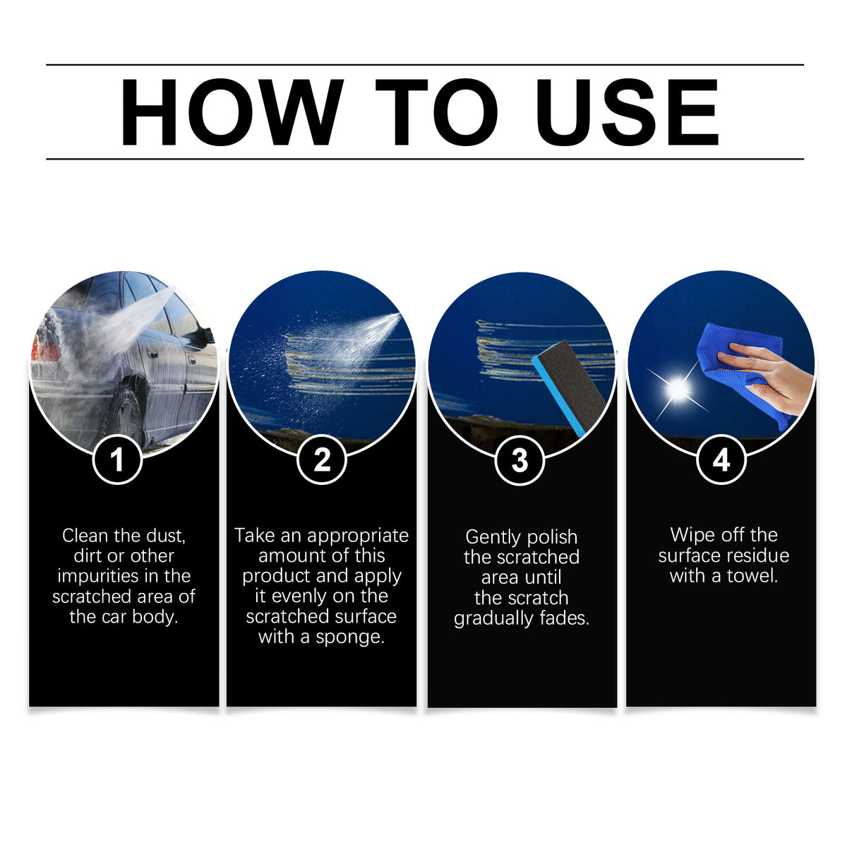 Car Scratch Repair Spray for Quick Paint Polish Care
