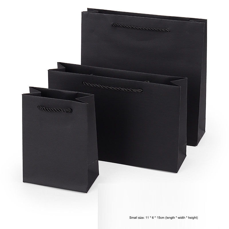 Jewelry Gift Paper Bags with Cord Handles in 4 Colors