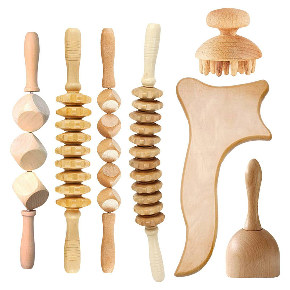 Wood Therapy Massage Tools Set — Hand-Crafted Meridian Release