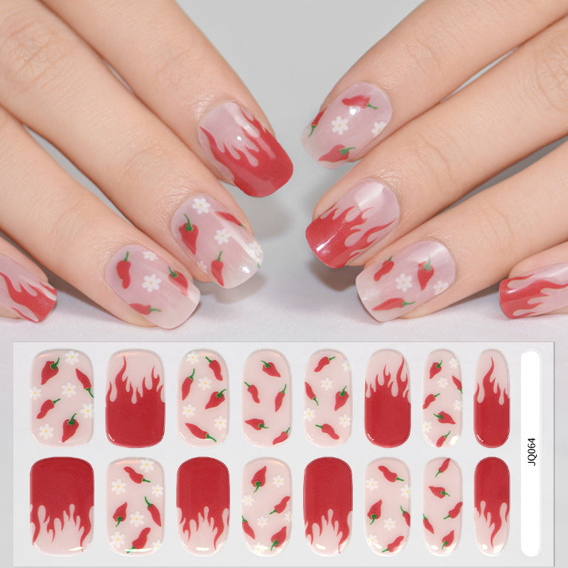 Semi-Cured UV Gel Nail Stickers — Salon Art in Seconds