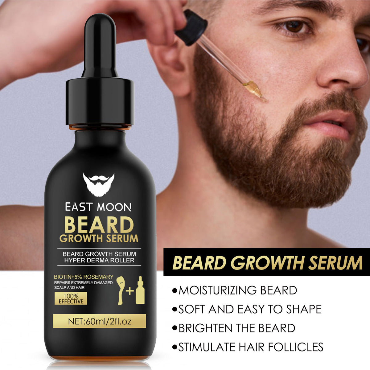 Beard Growth Serum Kit for a Fuller-Looking Beard