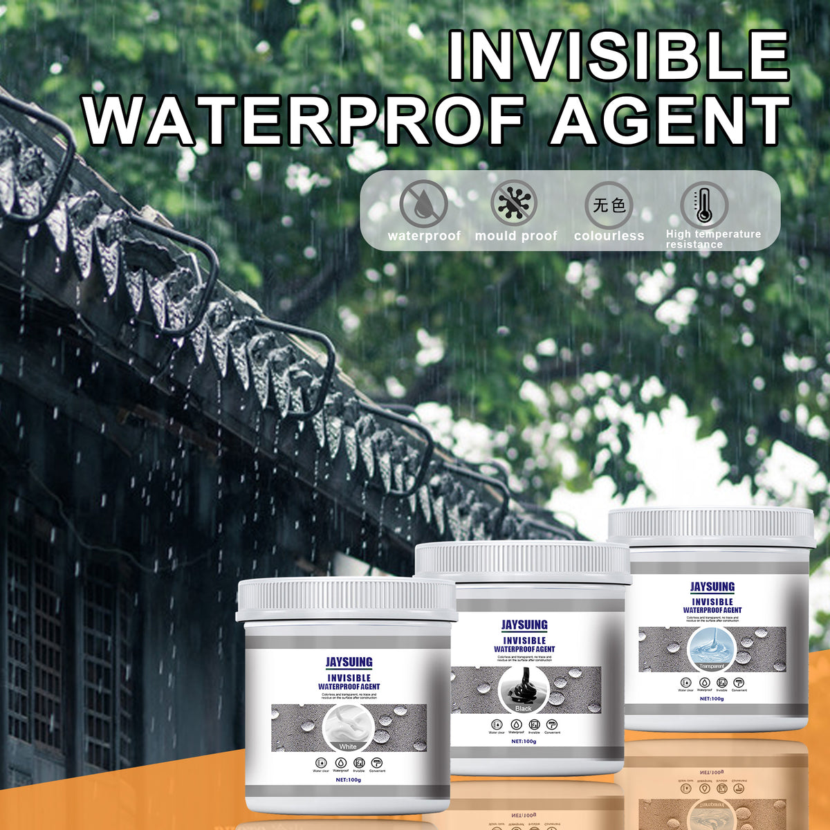 Brush-Applied Waterproof Sealant for Small Home Leaks
